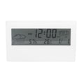 thumbnail image 1 of Réveil Delaman, LCD Réveil Transparent Multifonctions Grand Écran Affichage Alimenté par Batterie Réveil Numérique pour Voyage à Domicile (Blanc), 1 of 8