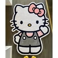 thumbnail image 1 of Sanrio-Manta de Hello Kitty, alfombrilla de felpa de dibujos animados, Kawaii Y2k KT Cat, alfombra antideslizante, decoración de habitación de Anime, Alfombra de Halloween Fivean unisex, 1 of 2