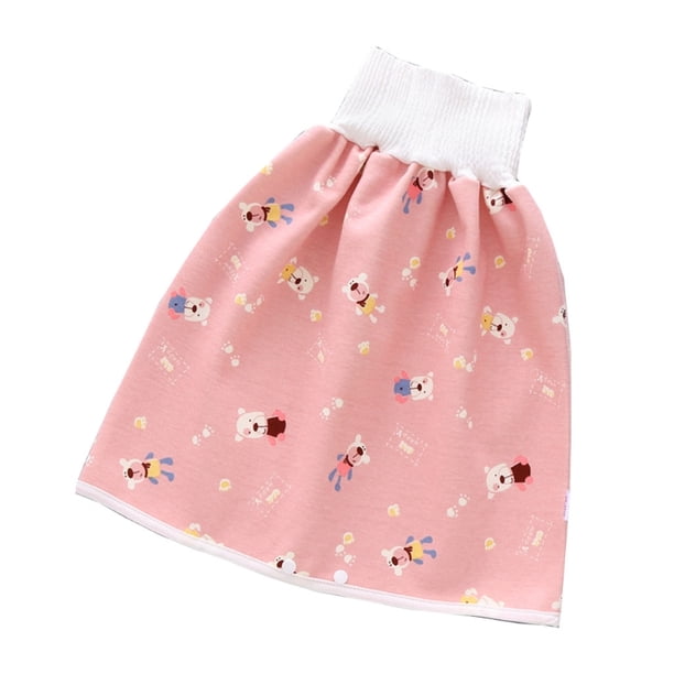 Falda corta para pañales a prueba de agua para bebés - Pink No Brand No Brand