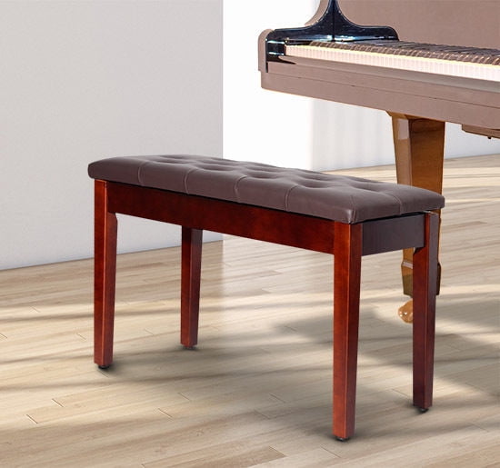 HomCom Birchwood Tufted Bench, Brown
