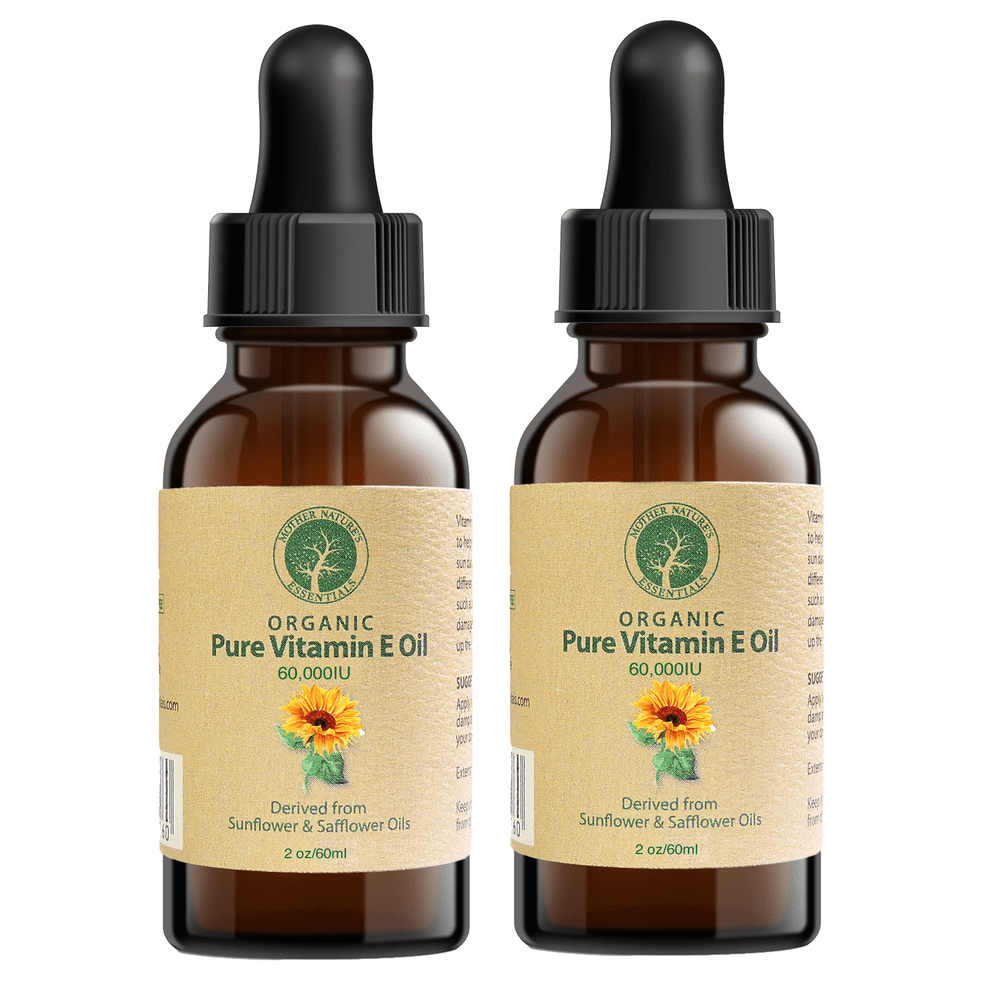 Vitamin E Oil PURE Organic dalpha tocopherol 60,000 IU 2 Ounce, Derived from nonGMO