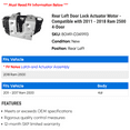 thumbnail image 2 of Rear Left Door Lock Actuator Motor - Compatible with 2011 - 2018 Ram 2500 4-Door 2012 2013 2014 2015 2016 2017, 2 of 2