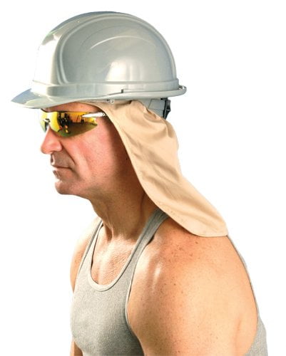 971 by OccuNomix One Size w//Terry Sweatband Khaki Cooling Hard Hat Neck Shade
