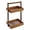 2 tier, variant on Teak Wood Shower Caddy Corner, 2 Tier Bathroom Organizer Countertop, Standing Shower Rack with Handle, Stand Up Shower Basket for Shampoo, Shelf for Kitchen & Bath