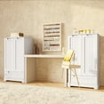 thumbnail image 4 of Small Kitchen Pantry Storage Cabinets with Doors and Shelves, Noelse 41'' Kitchen Pantry with Drawers for Dining Room and Living Room, White, 4 of 10