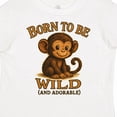thumbnail image 4 of Inktastic Born to Be Wild Adorable Monkey Boys or Girls Toddler T-Shirt, 4 of 5