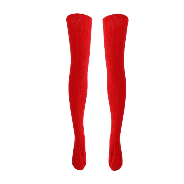 Femmes Hiver Bas Chauds, 1pair Hiver sur Genou Femmes Cuisse Chaussettes Hautes Femmes Bas Performance Conduite