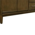 thumbnail image 6 of MCM 61" Double Round Sink Vanity with White Quartz Stone in Walnut, 6 of 15