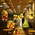 thumbnail image 1 of Juego de 6 luces navideñas para decoración de ventanas,luces navideñas para árboles de Navidad, guirnaldas de luces para dormitorio, luces de hadas LED blancas cálidas que funcionan con pilas, 1 of 5
