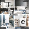 thumbnail image 4 of Blue Modern Kitchen Rugs Set - Grey White Abstract Mats, Non-Skid Washable, Geometric Painting Runner Rug, Graffiti Art Kitchen Decor, Set of 2, Ideal for Contemporary Kitchens, 4 of 6