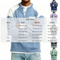 thumbnail image 4 of Stamzod Men's Crewneck Sweatshirt Spring Fall Color Block Button-Up Sweat Shirt Long Sleeve Knit Waffle Sweatshirts with Pocket Gray XXXL, 4 of 6
