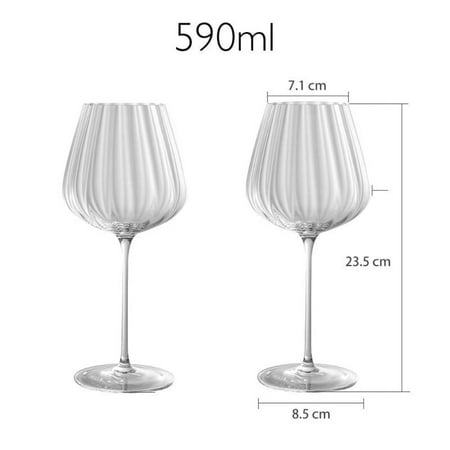 

2Pc Ripple Luxury Crystal Champagne Glasses
