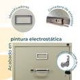 thumbnail image 4 of Archivero Metalico de Oficina Oficio 14112 2 Gavetas Arena Mundo In Papelero Organizador, Archivador., 4 of 5