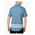 thumbnail image 2 of American Rag Mens Paulie Varsity Button Up Shirt, Blue, XX-Large, 2 of 3