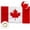 RED, variant on CANADA FLAG 3x5 FT - Polyester National Banner with Grommets, Double-Sided Printed, Wind/Weather/Fade Resistant, Indoor/Outdoor Use