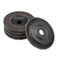 thumbnail image 5 of Uxcell 4 Inch Flap Pad 60 Grits Grinding Wheels Sanding Pads 5 Pack, 5 of 5