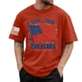 thumbnail image 5 of CUSTG T-Shirts Men's Casual Short Sleeve T Shirt Comfortable Breathable Tee For Daily Wear O-Neck Celebrate America's 250th Anniversary Cozy 1776-2026 4th Of July Tops, 5 of 5