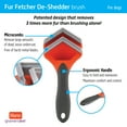 thumbnail image 2 of Hartz Groomer's Best Fur Fetcher De-Shedder Grooming Brush for Dogs, 2 of 6
