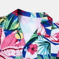 thumbnail image 4 of Camisas Para Hombre XXL Camisas de un solo pecho de primavera y verano para hombre, camisas de vacaciones al libre con bolsillo de manga corta y solapa con estampado informal para playa (Green, XXL), 4 of 7