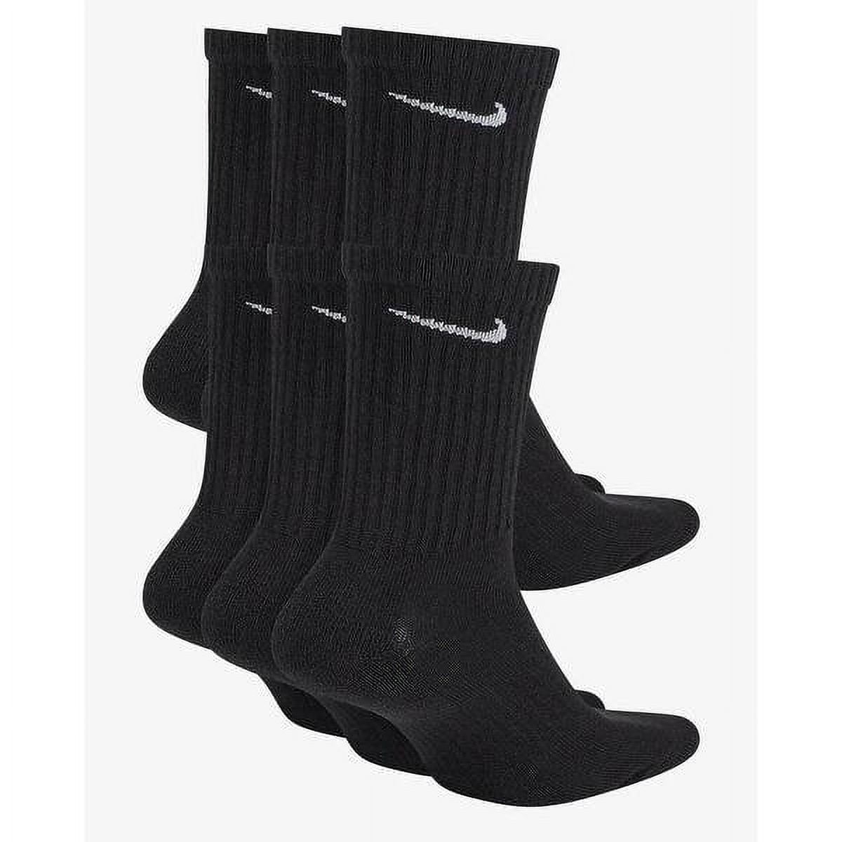 nike black crew socks medium