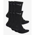 thumbnail image 2 of Nike Unisex Everyday Cotton Cushioned Crew Training Socks with DRI-FIT Technology, Large Black (Pack of 6 Pairs), 2 of 2
