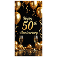 thumbnail image 5 of LUUFILx Happy 50th Anniversary Banner Backdrop Decorations Party Supplies Background Engagement Anniversary Celebration Photography Props Decor, 5 of 8