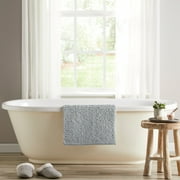 Mainstays Basic Polyester Chenille Noodle Bath Rug, Light School Grey, 17x24, One Piece