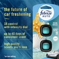 thumbnail image 2 of Febreze AUTO Car Air Freshener, Odor-Fighting Car Vent Clip, Ocean Breeze, 2 Count, 2 of 12