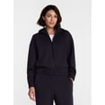 thumbnail image 4 of Avia Women's ScubaKnit Cropped Zip Hoodie, Sizes XS-XXXL, 4 of 8