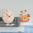 thumbnail image 2 of Reloj De Pared Creativo Y Silencioso De Madera Maciza Con Forma De Gato, Sin Tictac, Decorativo, Colgante, Regalo Para Restaurante, Oficina, Dormitorio Infantil, Cocina Y Hogar., 2 of 8