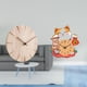 thumbnail image 2 of Reloj de pared redondo,Reloj de pared de madera maciza para decoración de sala de estar,Reloj de pared de madera para dormitorio creativo,Reloj de pared,Reloj de pared silencioso para amantes, 2 of 8