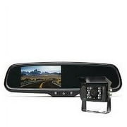 Rear View Safety RVS-770718 Black Rear View Camera System (One (1) Camera Setup with Mirror Display)