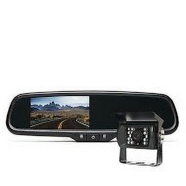 Rear View Safety RVS-770718 Black Rear View Camera System (One (1) Camera Setup with Mirror Display)