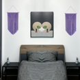thumbnail image 2 of Winterdemoon Macrame Wall Hanging Boho Woven Tapestry Home Decor Purple, 2 of 4