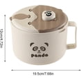 thumbnail image 2 of Soup Bowl with Lid, Large Capacity, Instant Noodle Bowl for Travel Camping Office, 2 of 9