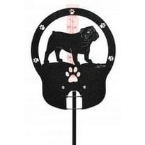 English Bulldogs Rain Gauge Black