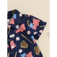 thumbnail image 7 of Suealasg 4th of July Toddler Boys Outfits 6M 1T 2T 3T 4T Stripe Star Flag Print Short Sleeve Shirts Tops and Shorts 2Pcs Baby Boys Summer Clothes Set, 7 of 7