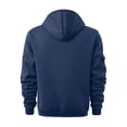 thumbnail image 6 of Mens Full Zip Hoodie Fleece Sweatshirt Contrast Zipper Pockets Casual Hooded Jacket, 6 of 7