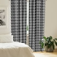 thumbnail image 2 of Ambesonne Pinwheel Curtains, Black and White Tile, Pair of 28"x63", Black and White, 2 of 5