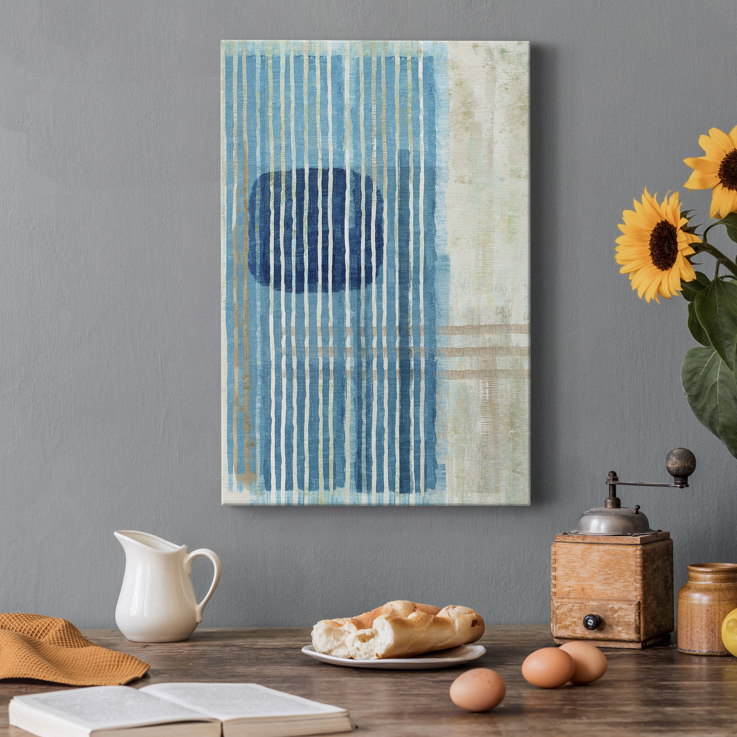 Blue Blue Horizon I Premium Gallery Wrapped Canvas - Ready to Hang