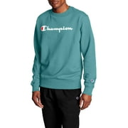 Champion Men's and Big Men's Powerblend Logo Crewneck Sweatshirt, up to size 2XL