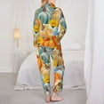 thumbnail image 5 of Disketp Pajamas Set Long Sleeve Sleepwear Womens Button Down Nightwear Pj Sets-Pumpkins Sunflowers, 5 of 9