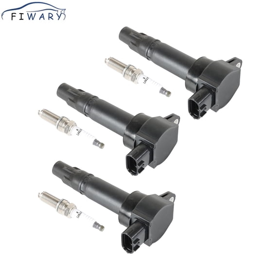 FIWARY 3pcs Ignition Coils  3pcs Iridium Spark Plug for 2005-2015 Smart Fortwo 1.0L 0.8L UF681 1989