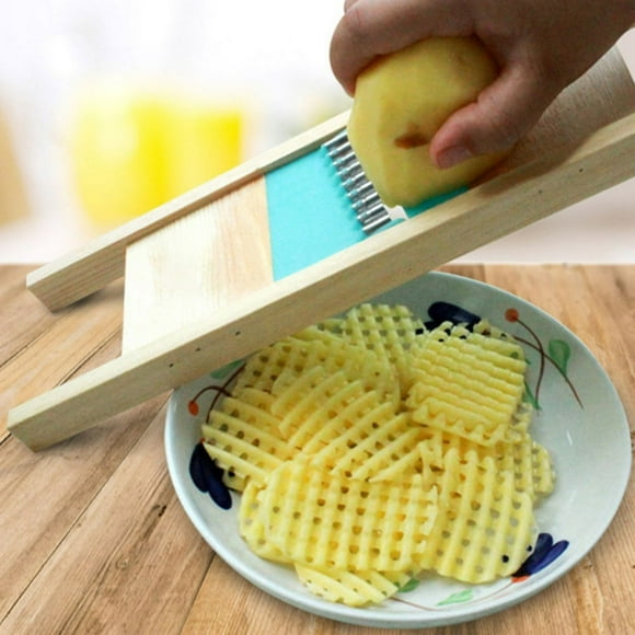 EASTIN Ensemble de Gaufrier à Grille pour Pommes de Terre avec Protège-Doigt