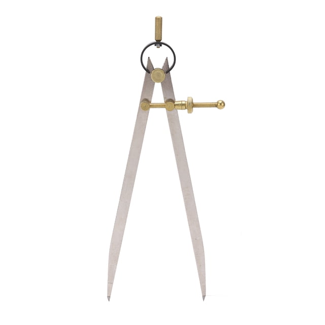 Diviseur d'Aile Haute Précision Résistant à la Rouille Calibre de Diviseur en Cuir Réglable en Or Verrouillable pour Bricolage Artisanat en Cuir 250mm