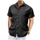 thumbnail image 1 of pstuiky camisetas de hombre, Camiseta deportiva informal de lino de color liso con cuello redondo y manga corta para hombre camisas casuales para hombre l, 1 of 6