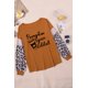 thumbnail image 4 of ABPHQTO Top de cuello redondo con diseño de leopardo y bloques de color Pumpkin Spice Addict para mujer, 4 of 5