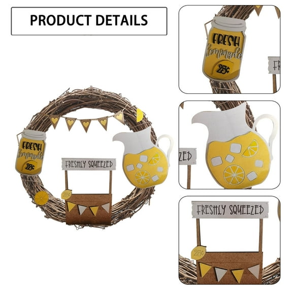 Door Wreath Ornament Wreath Decorations Supplies Handmade Welcome Door Sign For Front Door Wall Yard Porch Gallery Farmhouse Decor