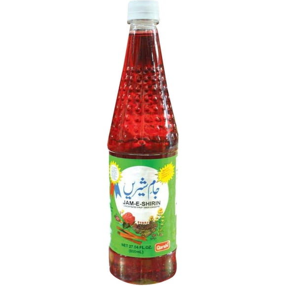 Qarshi - Jam-e-Shirin Syrup - 12ct - 800ml - Premium Herbal Refreshing Drink Made with Pure Distillates (12x800ml)