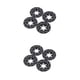 thumbnail image 4 of Vogacara Paquete de 4 pinzas de freno de rueda modelo de simulación RC Crawler aleación de aluminio mejoras reemplazo de estilo de coche para Axial Negro 2piezas Vogacara CBP188390, 4 of 5